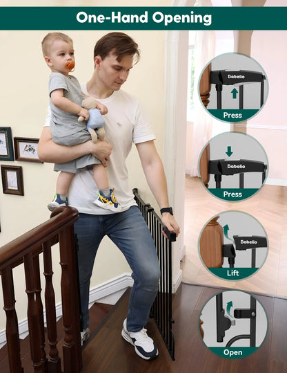 Babelio Boundless R30 ProFlex | Removable No-Trip Baby Gate