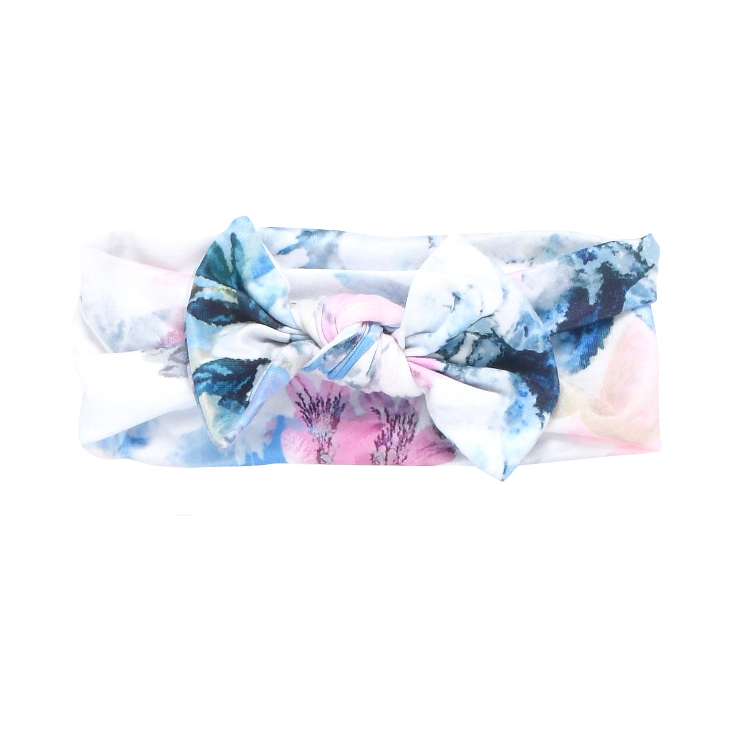 Three Little Tots Watercolor Knotted Headband