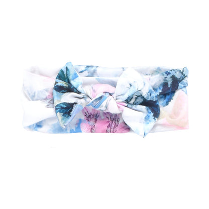 Three Little Tots Watercolor Knotted Headband