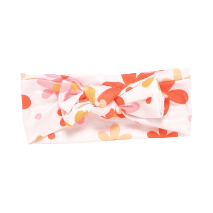Three Little Tots 70s Groovy Knotted Newborn Headband Bow