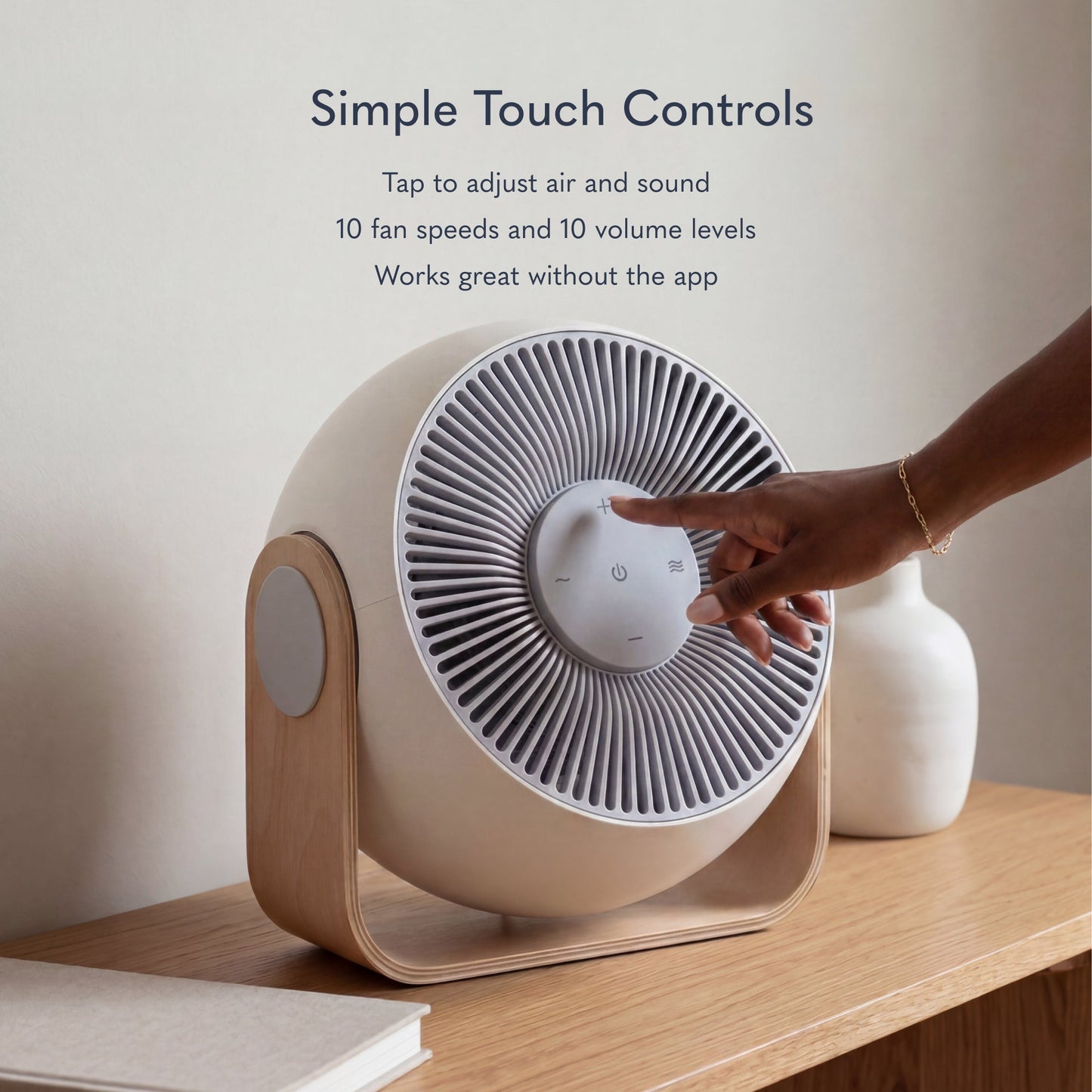 SNOOZ Breez 2 | 2-in-1 Smart Bedroom Fan & White Noise Machine