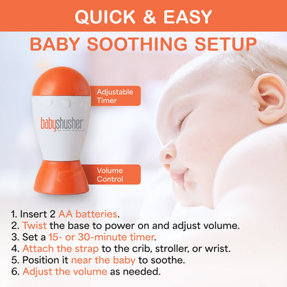 Baby Shusher Sound Machine – Real Human Shushing Sound