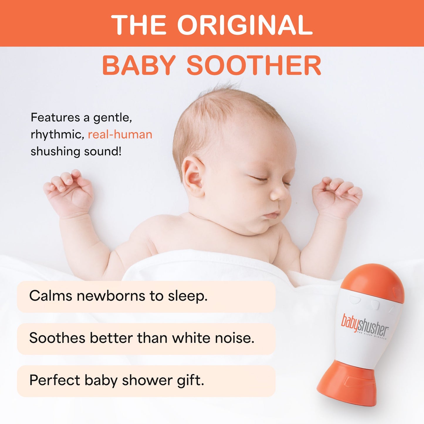 Baby Shusher Sound Machine – Real Human Shushing Sound