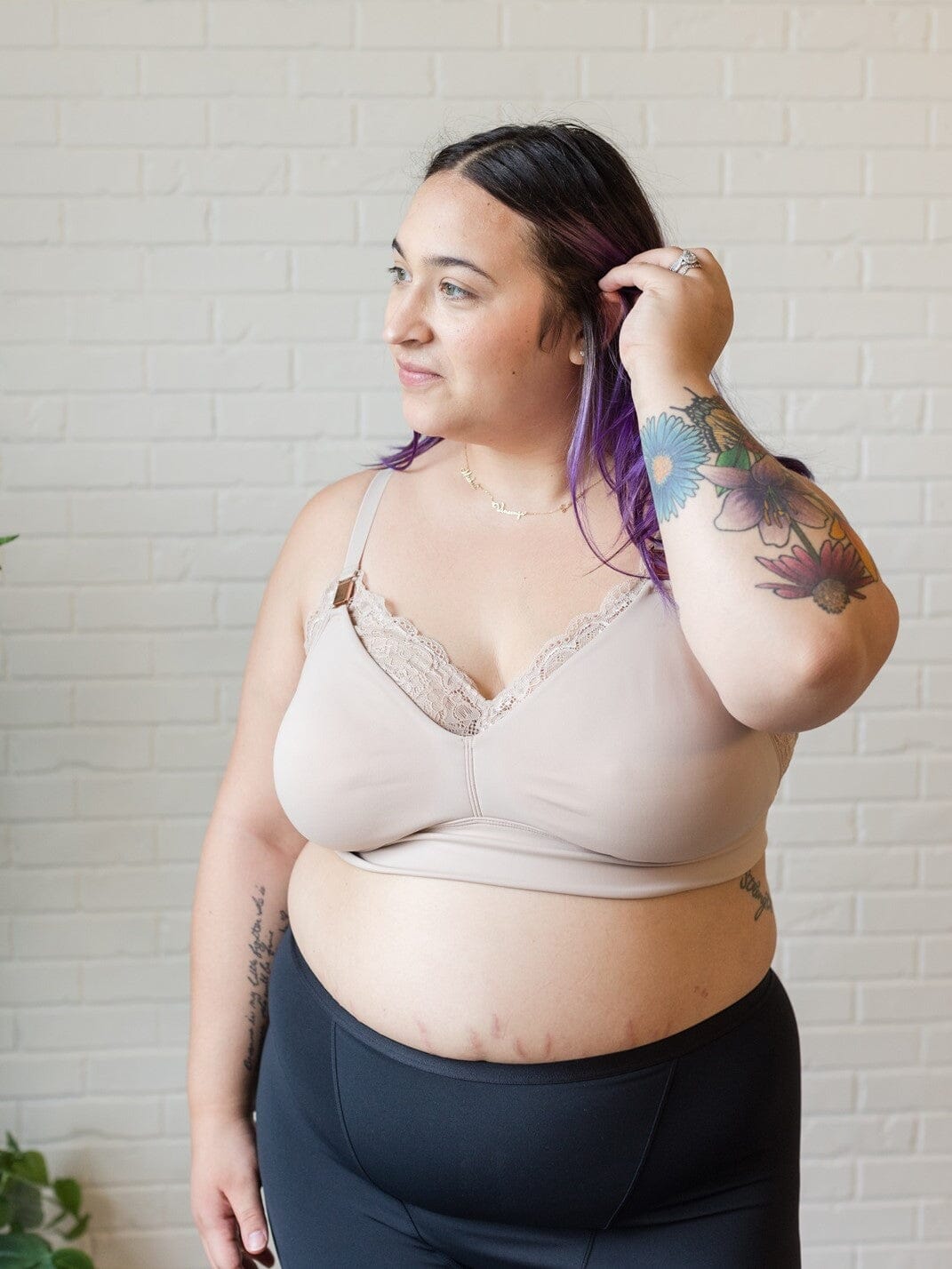 Davin & Adley Ella Maternity, Nursing & Pumping Bralette (Convertible Straps)