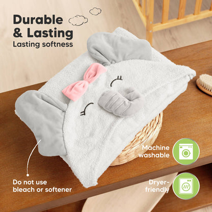 Playpals Hooded Baby Bath Towel
