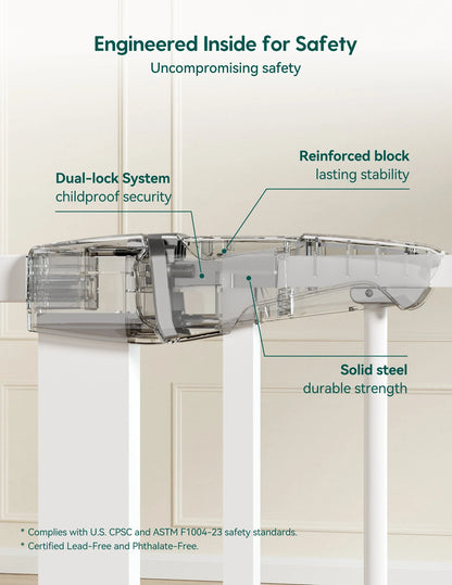 Babelio PressGuard P7 | Expandable Pressure-Mounted Baby Gate
