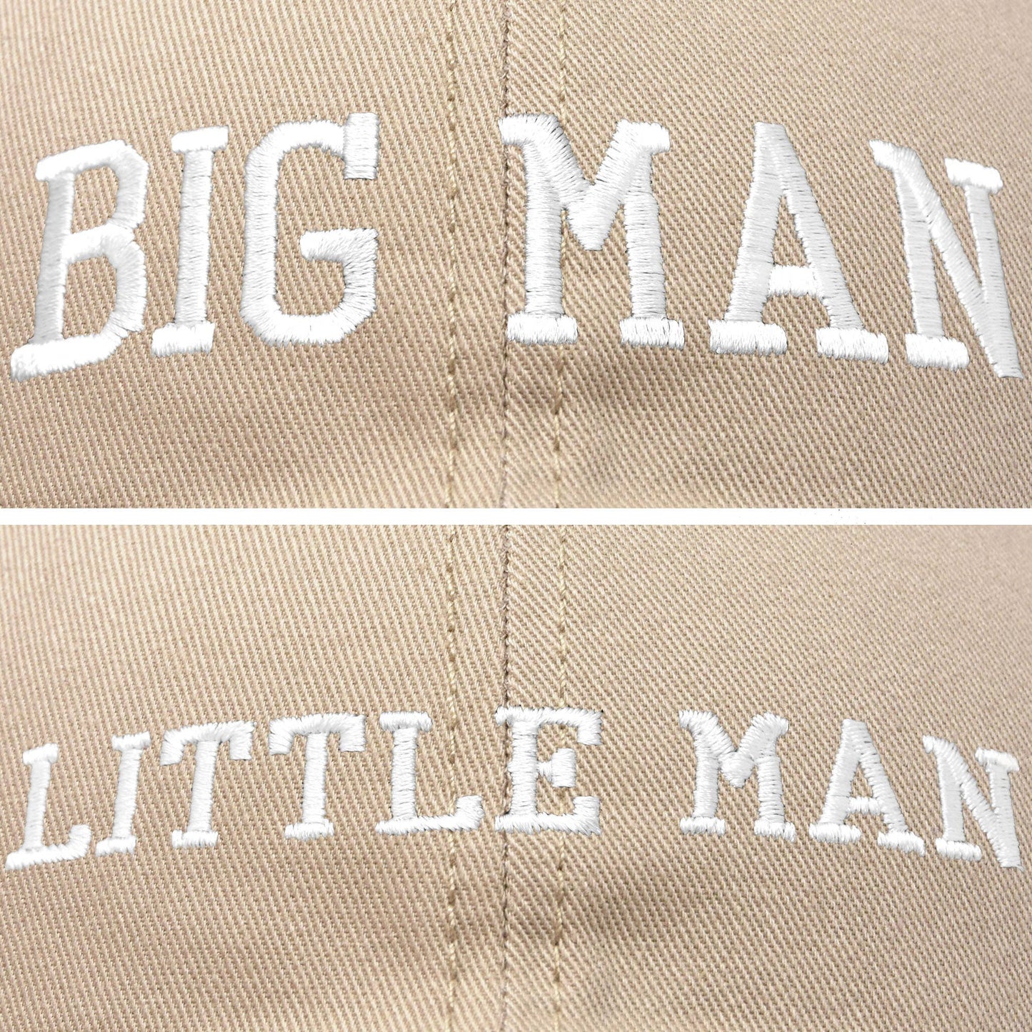 Big Man Little Man Father Son Matching Caps