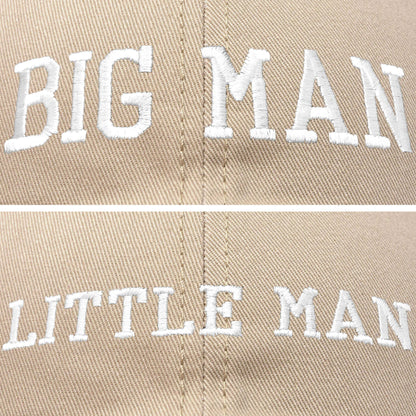 Big Man Little Man Father Son Matching Caps