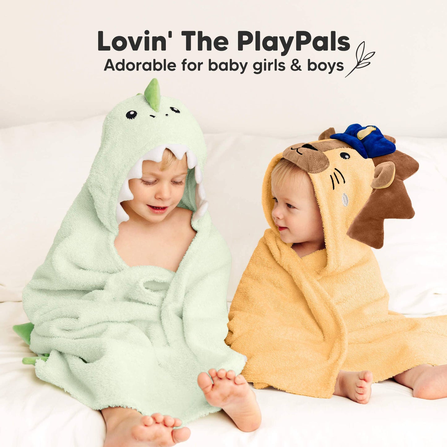 Playpals Hooded Baby Bath Towels
