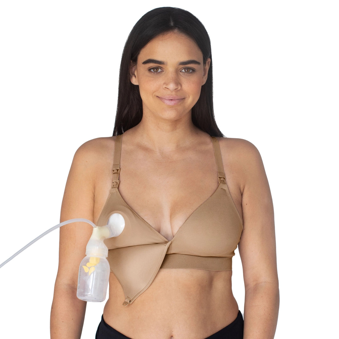 Minimalist Hands-Free Pumping & Nursing Plunge Bra