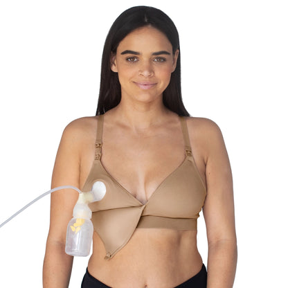 Minimalist Hands-Free Pumping & Nursing Plunge Bra