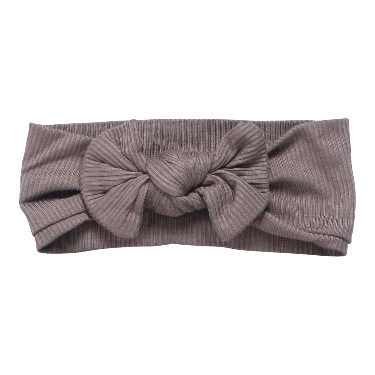 Three Little Tots Cocoa Brown Ribbed Knotted Headband