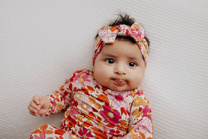Three Little Tots Wild Child Knotted Newborn Baby Gown