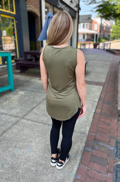 Nursing Swing Tank Top With Side Opening