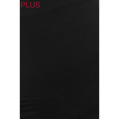 Plus Size Buttery Soft Print Maternity Shorts