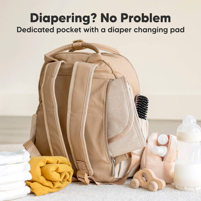 Play Diaper Bag Backpack, Baby Bag with Changing Pad