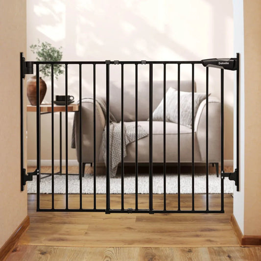 Babelio Boundless D8 | No Bottom Bar Baby Gate for Stairs