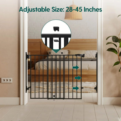 Babelio Boundless D8 | No Bottom Bar Baby Gate for Stairs