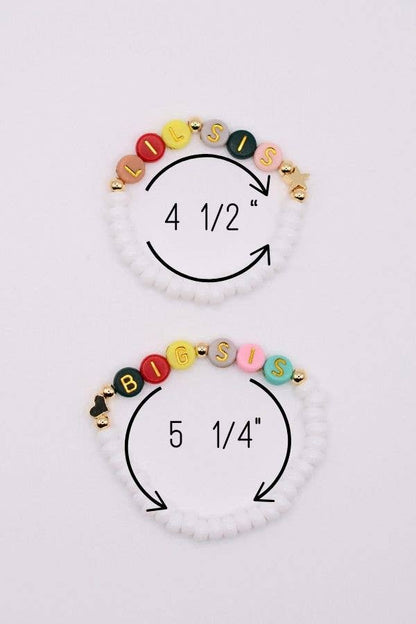 Big Sis Lil Sis Best Friends Bracelet Set