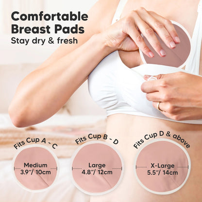 14pk Comfy Lite Nursing Pads, Reusable Breast Pads