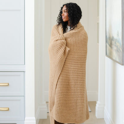 Saranoni Waffle Knit Throw Blankets