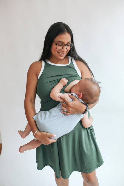 Movemama The Courtside Nursing Tennis Dress – Breastfeeding Friendly