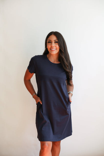 Movemama Breastfeeding Invisible Zipper T-Shirt Dress