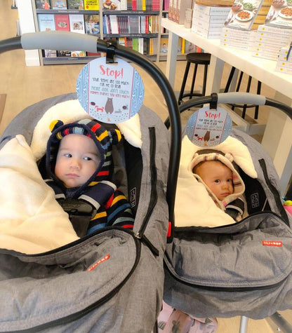 Three Little Tots Woodlands No Touching My Newborn Car Seat Sign Tag