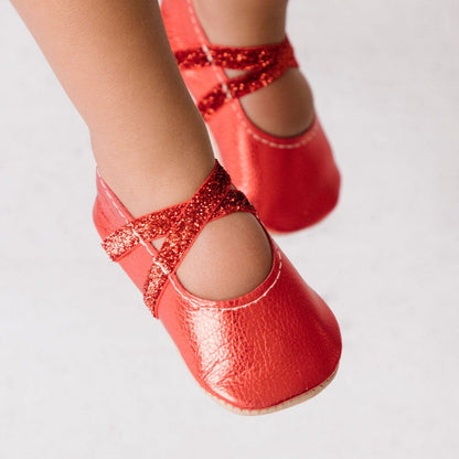 Freshly Picked Ruby Ballet Slipper Baby Shoe