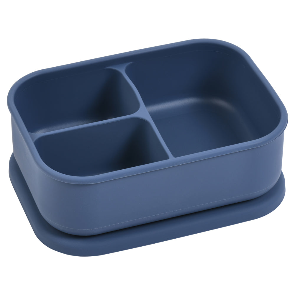 Three Little Tots Dusty Blue Bento Box for Kids or Adults