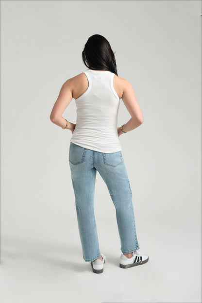 Maternity 28" Dad Jean w/ Bellyband