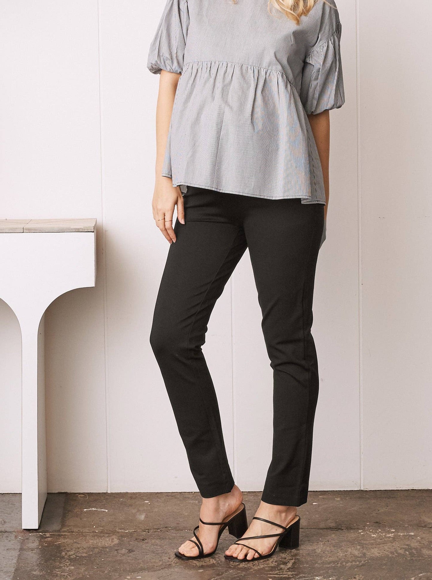 Zoe Maternity Straight Cut Ponti Work Pants