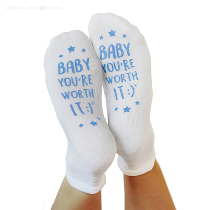 Labor and Delivery Inspirational Fun Non-Skid Push Socks