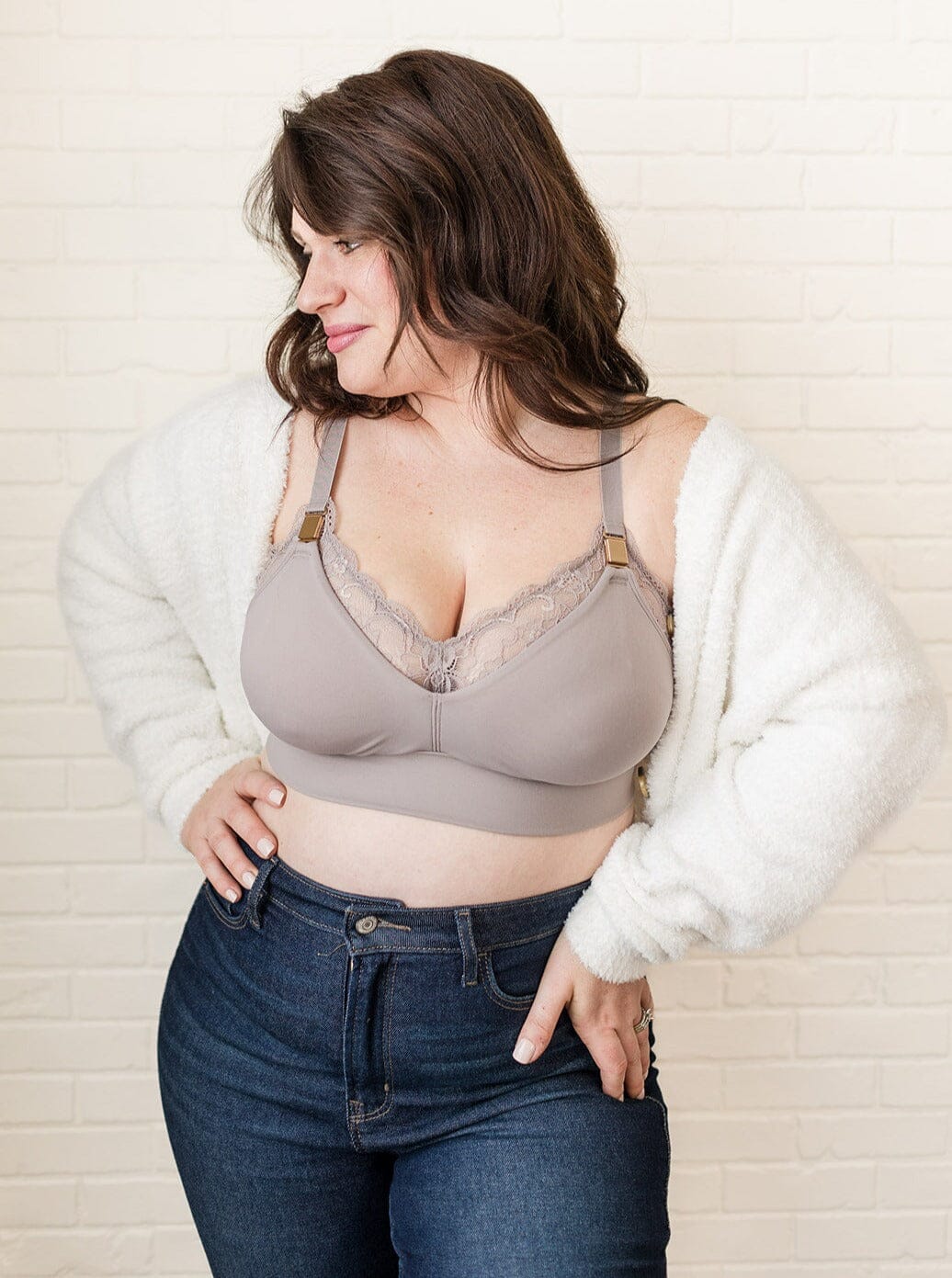Davin & Adley Ella Maternity, Nursing & Pumping Bralette (Convertible Straps)