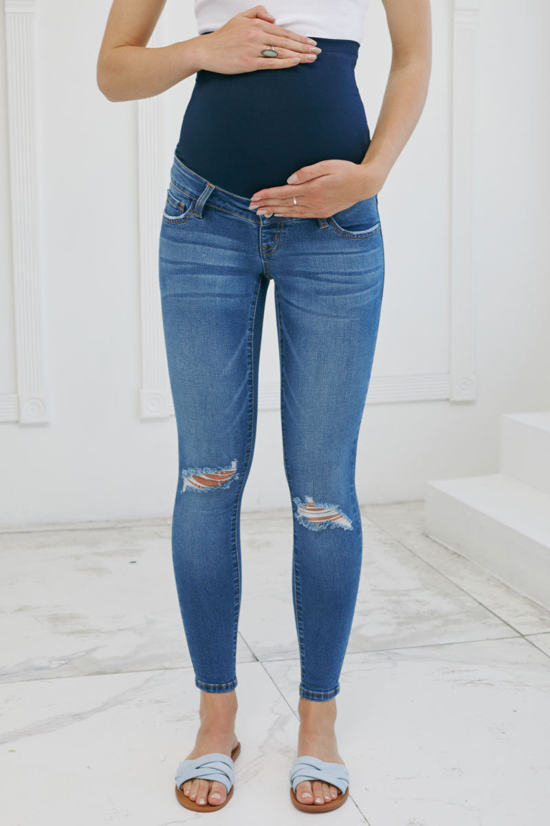 Rainie Maternity Ankle Skinny Jeans