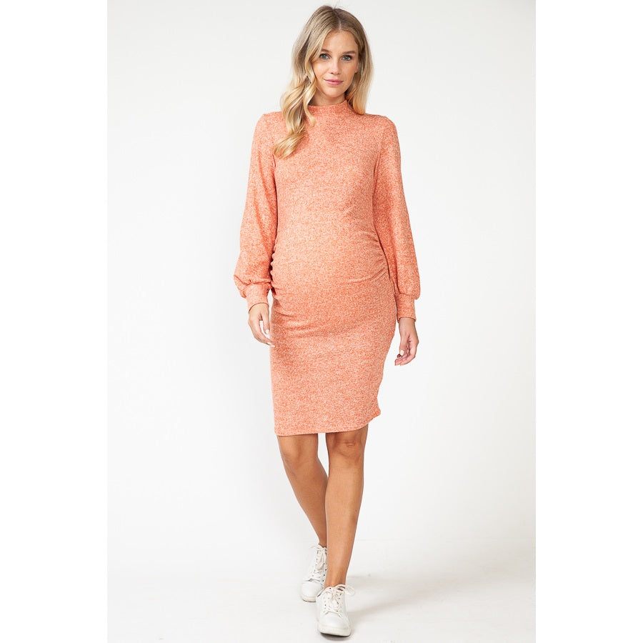 Maternity Mock Neck Fashion Dress