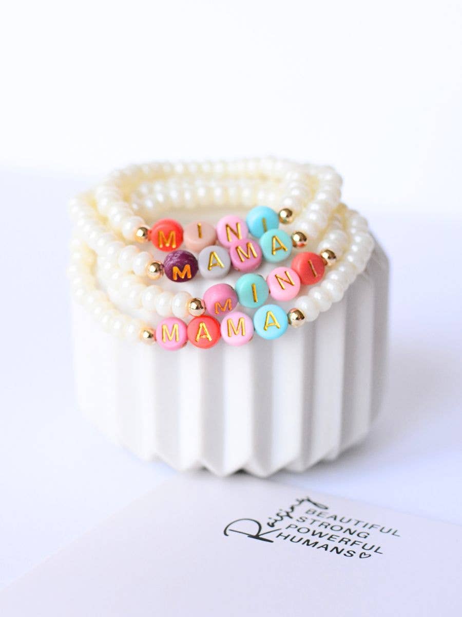 Pearl Mama Mini Matching Bracelet Set