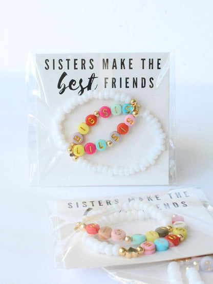 Big Sis Lil Sis Best Friends Bracelet Set