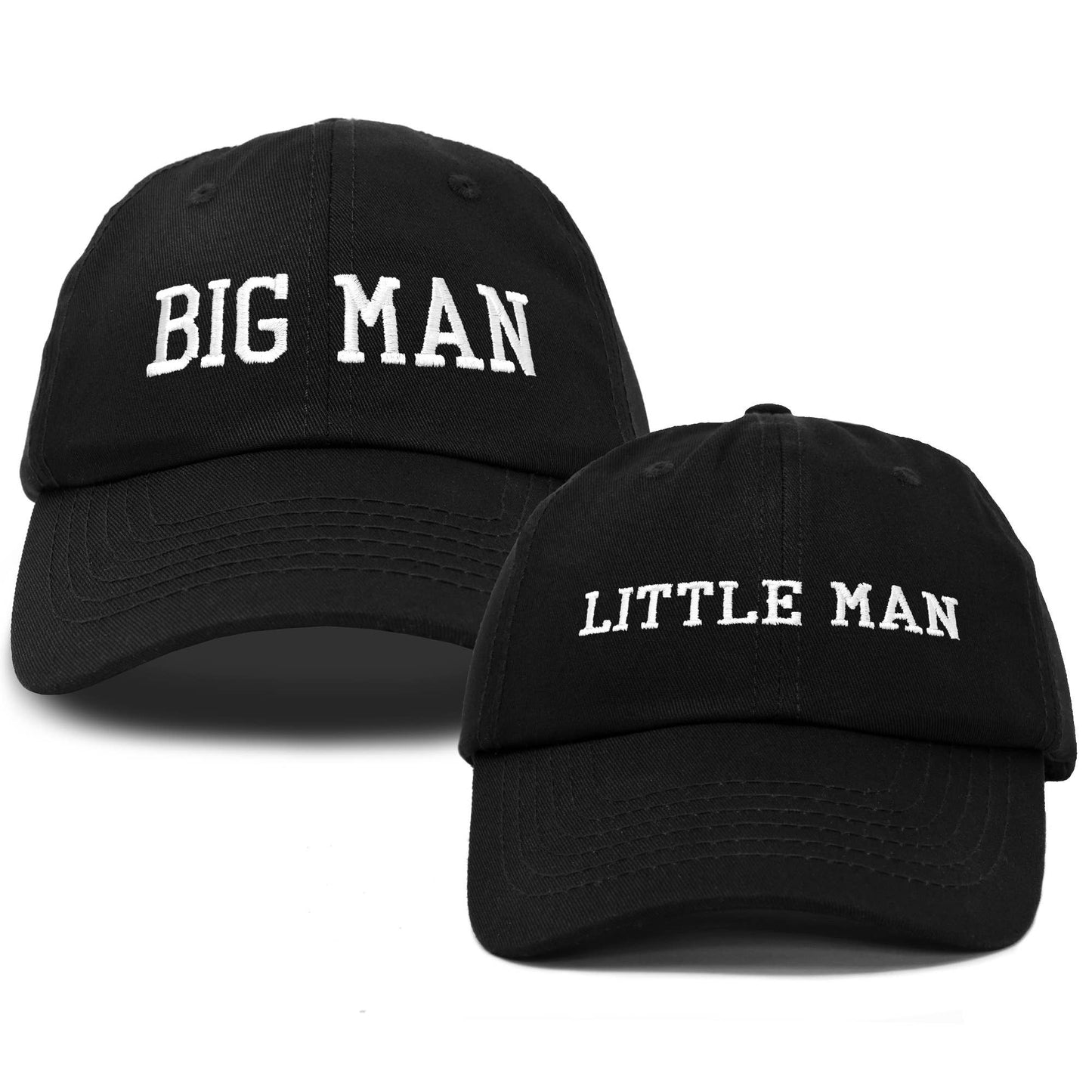 Big Man Little Man Father Son Matching Caps