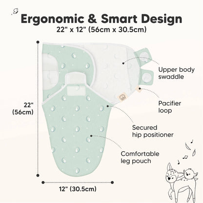 3pk Soothe Baby Swaddles 0-3 Months, Sleep Sack for Newborns