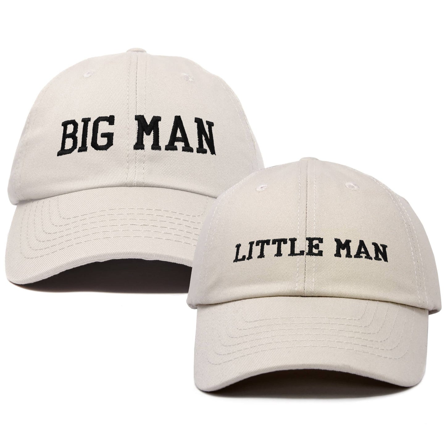Big Man Little Man Father Son Matching Caps