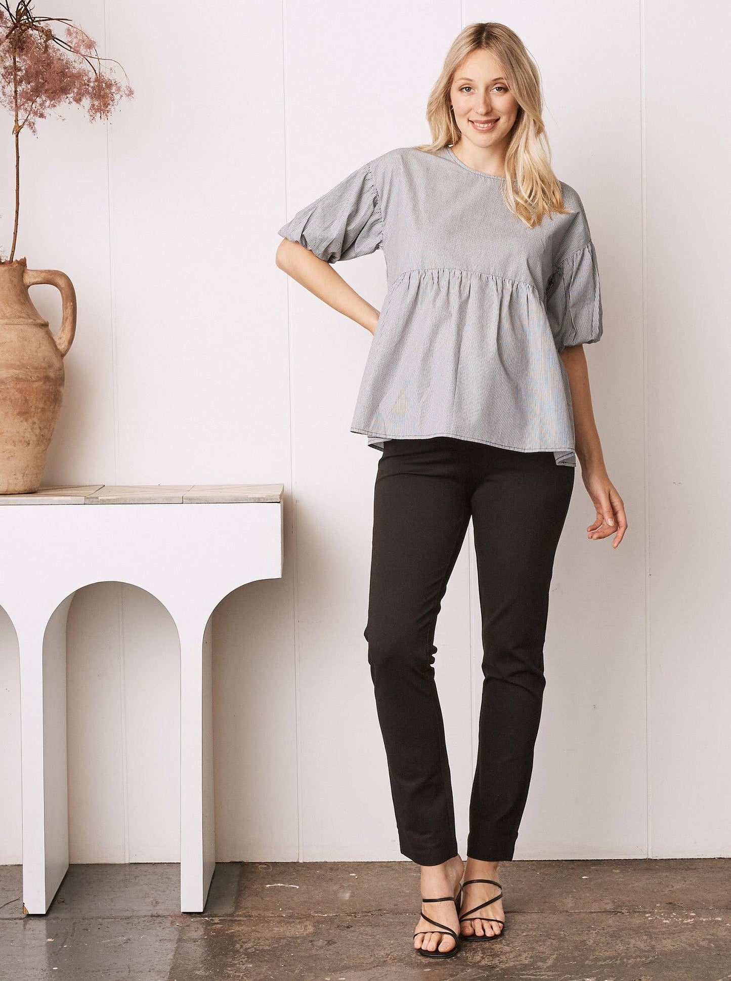 Zoe Maternity Straight Cut Ponti Work Pants