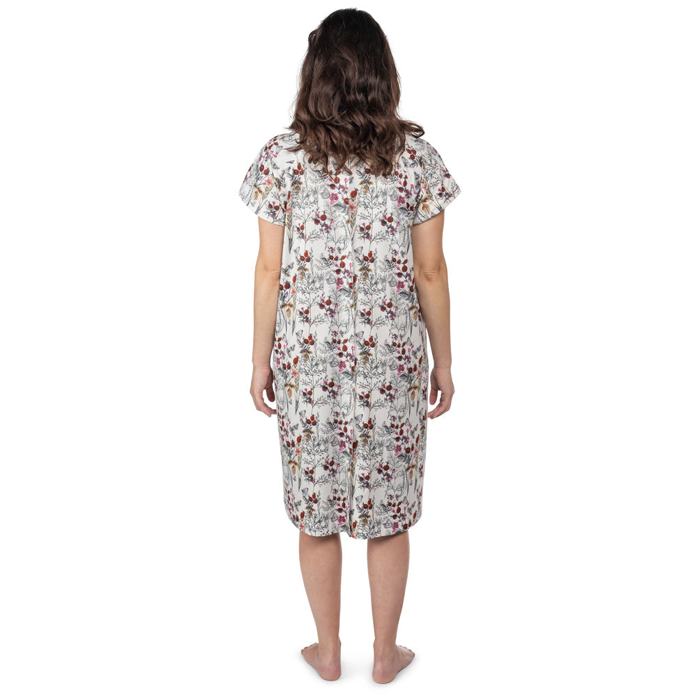 Three Little Tots Floral Mommy Labor and Delivery Nursing Hospital Gown