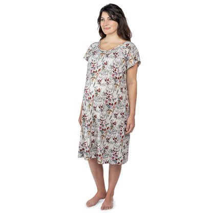 Three Little Tots Floral Mommy Labor and Delivery Nursing Hospital Gown