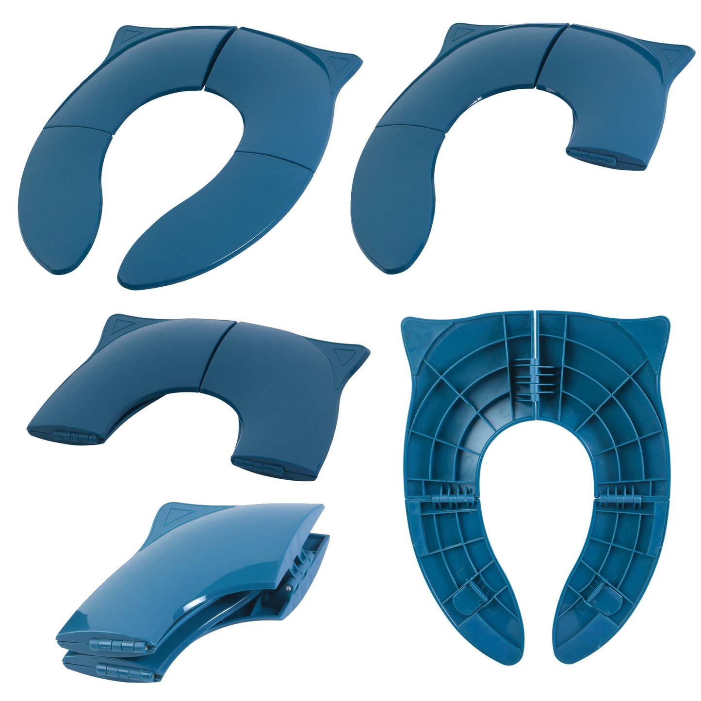 Three Little Tots Folding Kids Toddler Travel Potty Seat - Dark Teal