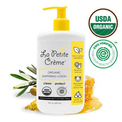 La Petite Cream Organic French Diapering Liniment Lotion - Pump Bottle - 8 oz