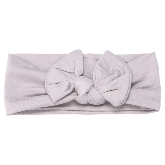 Three Little Tots Harbor Mist Knotted Headband (Taupe)