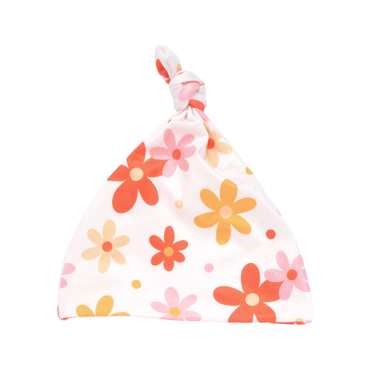 Three Little Tots 70s Groovy Flower Newborn Baby Hat
