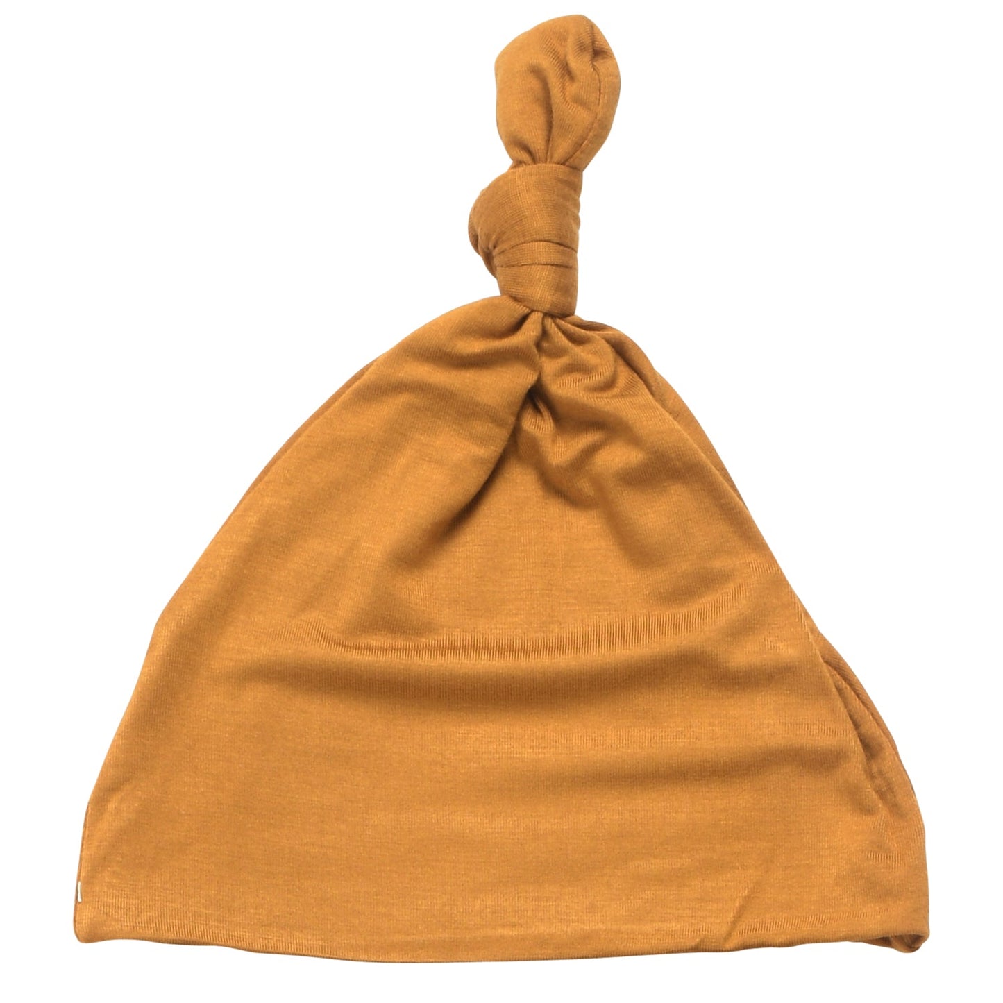 Three Little Tots Golden Harvest Orange Knotted Newborn Hat