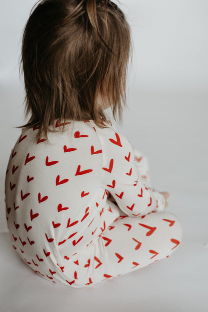 LURE Peek-a-Boo Baby Sleeper Heart Confetti